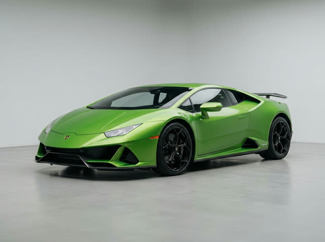 Green supercar — a car you can pick for your Unforgettable car trend video