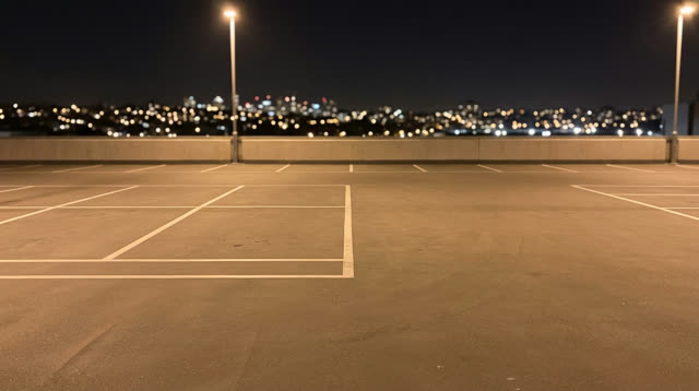 Rooftop at night — a scene for your car reveal video